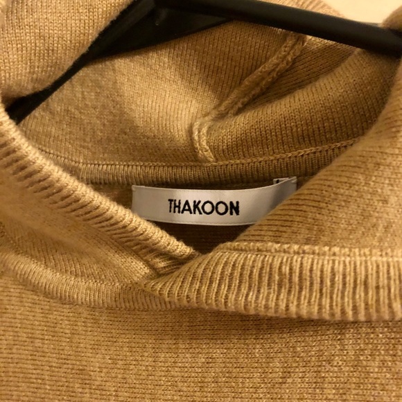 Thakoon Merino Wool Raglan Sleeve Sweater with Hood XS - Picture 5 of 6